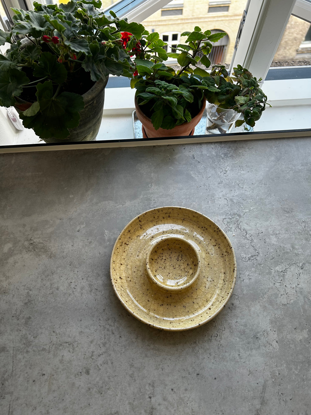 Lille chips med dip skål